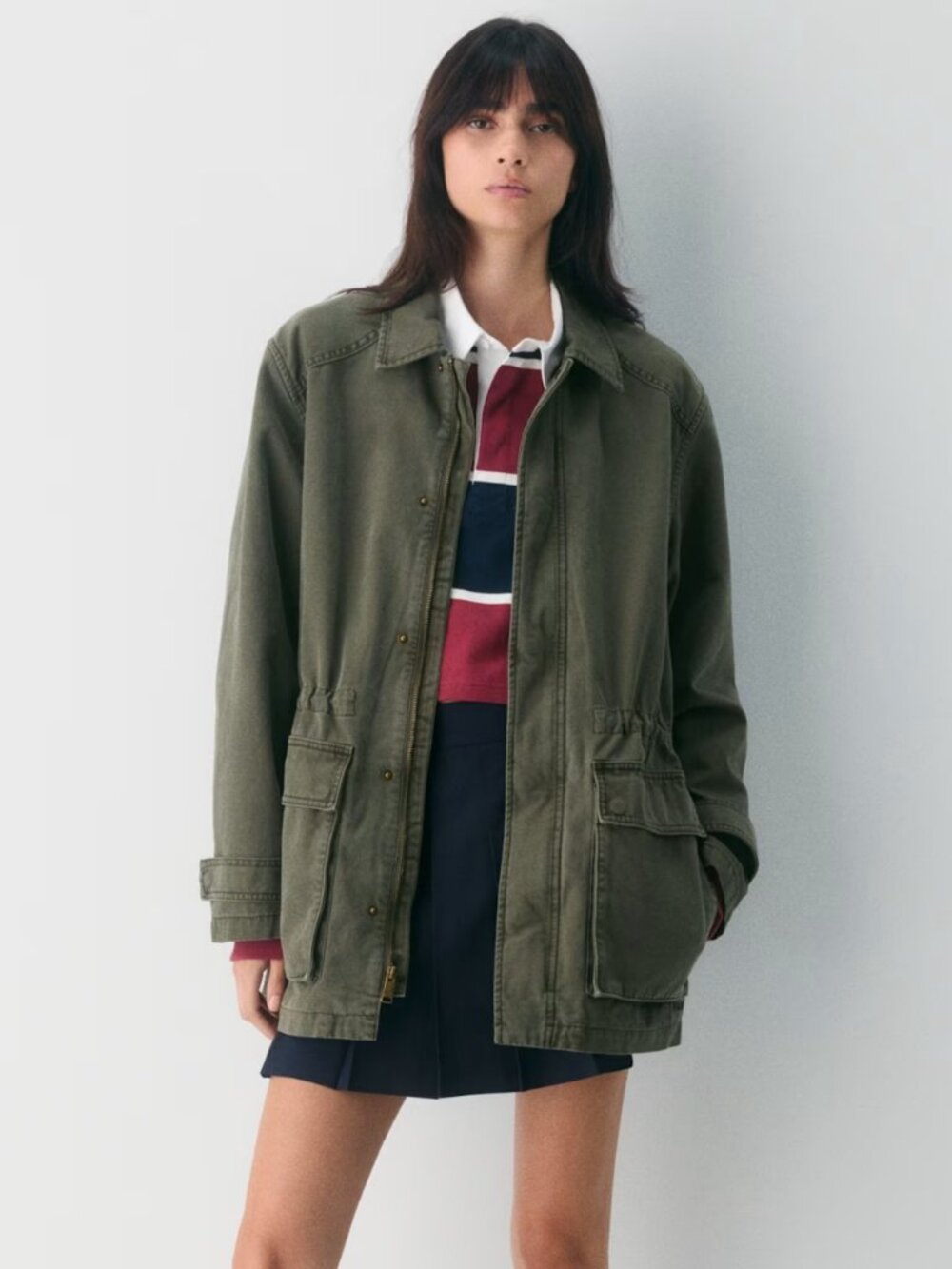 NWT Aritzia TNA Dark Olive Utility Jacket